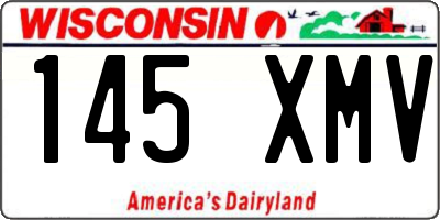 WI license plate 145XMV