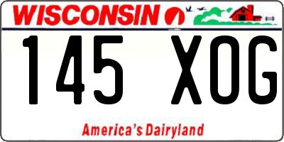 WI license plate 145XOG