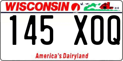 WI license plate 145XOQ