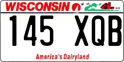 WI license plate 145XQB