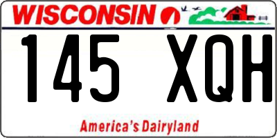 WI license plate 145XQH