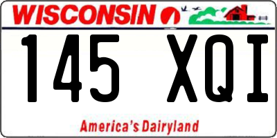 WI license plate 145XQI