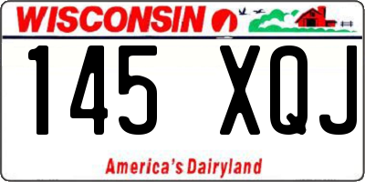 WI license plate 145XQJ