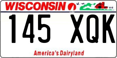 WI license plate 145XQK