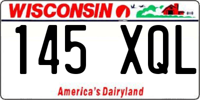 WI license plate 145XQL