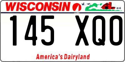 WI license plate 145XQO
