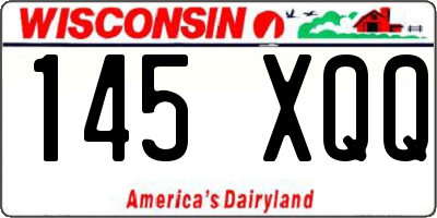 WI license plate 145XQQ
