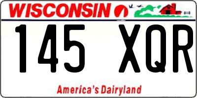 WI license plate 145XQR