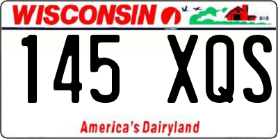 WI license plate 145XQS