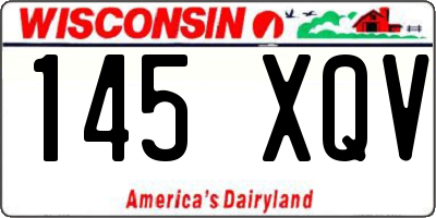 WI license plate 145XQV