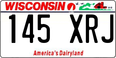 WI license plate 145XRJ