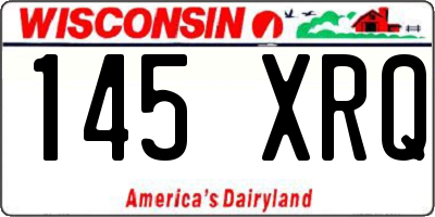WI license plate 145XRQ
