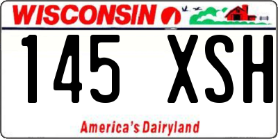 WI license plate 145XSH