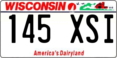 WI license plate 145XSI