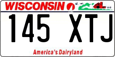 WI license plate 145XTJ