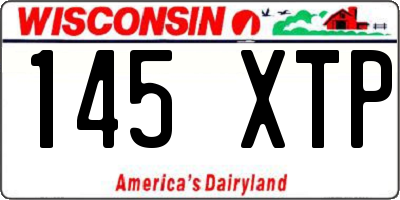 WI license plate 145XTP
