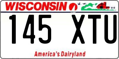WI license plate 145XTU