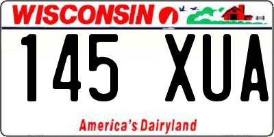 WI license plate 145XUA