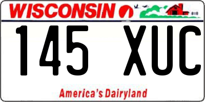 WI license plate 145XUC