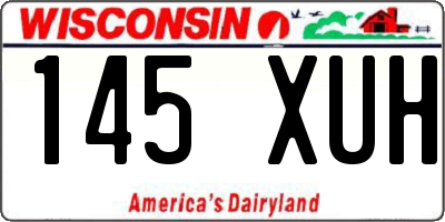 WI license plate 145XUH