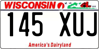 WI license plate 145XUJ