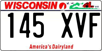 WI license plate 145XVF