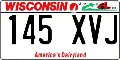 WI license plate 145XVJ