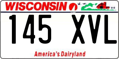 WI license plate 145XVL