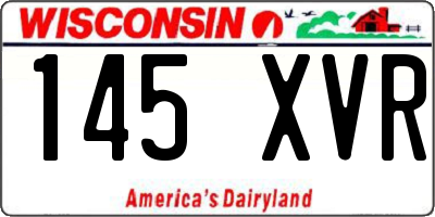 WI license plate 145XVR