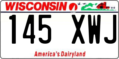 WI license plate 145XWJ