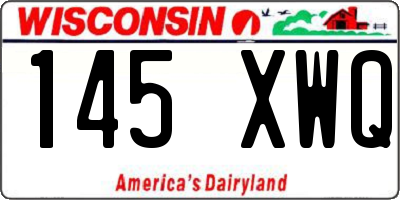 WI license plate 145XWQ