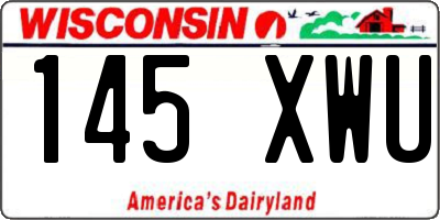 WI license plate 145XWU