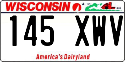 WI license plate 145XWV