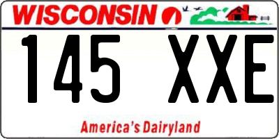 WI license plate 145XXE