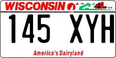 WI license plate 145XYH