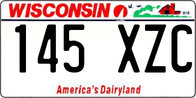 WI license plate 145XZC