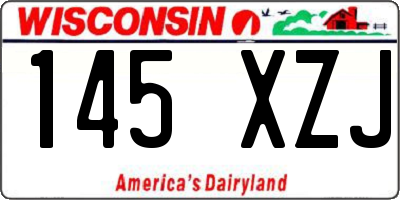 WI license plate 145XZJ