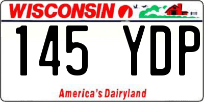 WI license plate 145YDP
