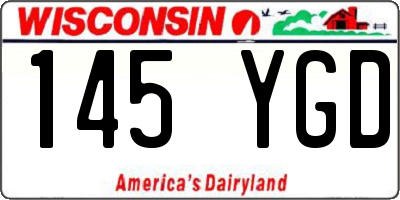 WI license plate 145YGD
