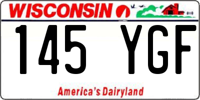 WI license plate 145YGF