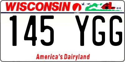 WI license plate 145YGG