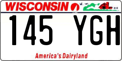 WI license plate 145YGH