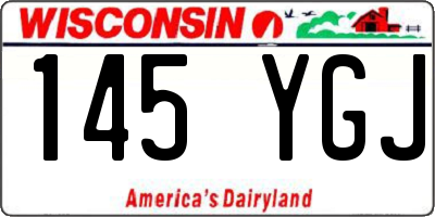 WI license plate 145YGJ