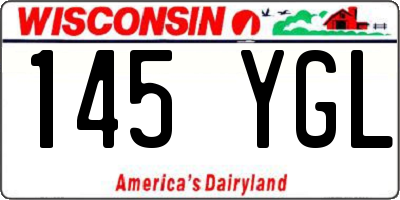 WI license plate 145YGL