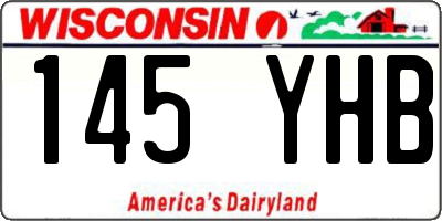 WI license plate 145YHB