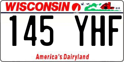 WI license plate 145YHF