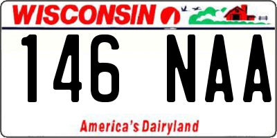WI license plate 146NAA