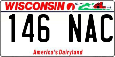 WI license plate 146NAC