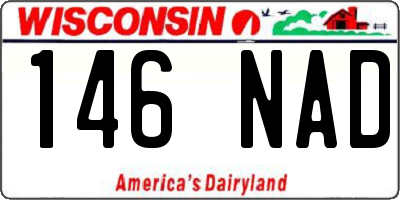 WI license plate 146NAD