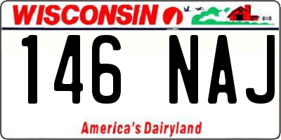 WI license plate 146NAJ